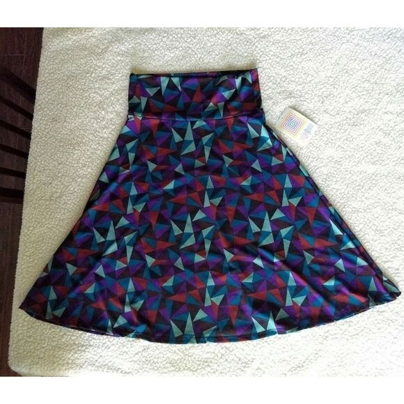 Lularoe Azure geometric print skirt size XS NWT - Picture 2 of 12